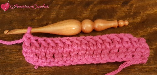 Double Crochet Between Stitches