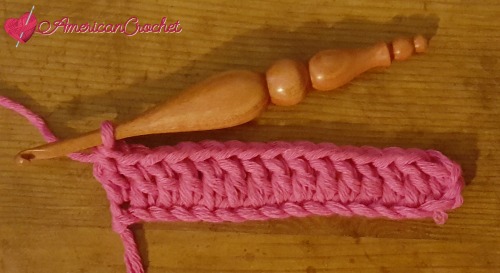 Double Crochet Between Stitches