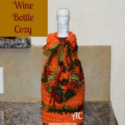 Autumn Wine Bottle Cozy