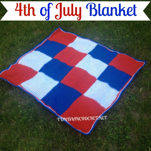Fourth of July Blanket | Tunisian Crochet Pattern | @americancrochet.com @tunisiancrochet.net