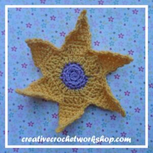 The Rapunzel Flower | Free Crochet Pattern | American Crochet @americancrochet.com @creativecrochetworkshop.com #freecrochetpattern