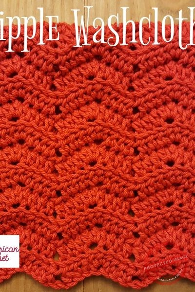 Ripple Washcloth free crochet pattern