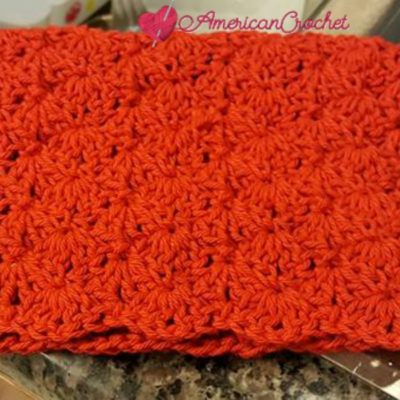 Strawberry Truffle {Free Crochet Dish Towel Pattern}