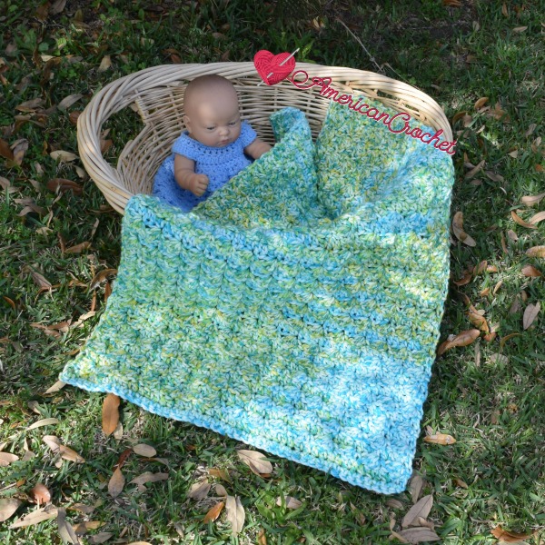 Serendipity do dah Baby Blanket | Free Crochet Pattern | American Crochet @americancrochet.com #freecrochetpattern
