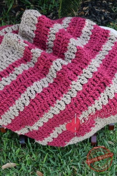 Chunky Bumble Berries Lapghan free crochet pattern