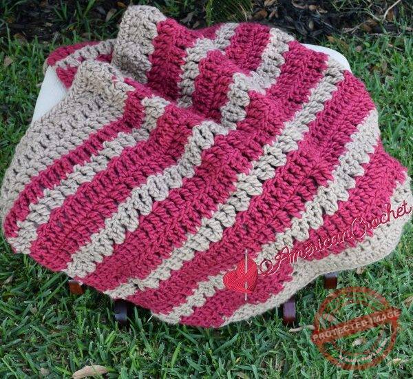 Chunky Bumble Berries Lapghan free crochet pattern