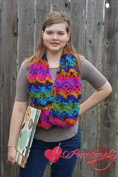 AC-Carnival Promenade Scarf free crochet pattern