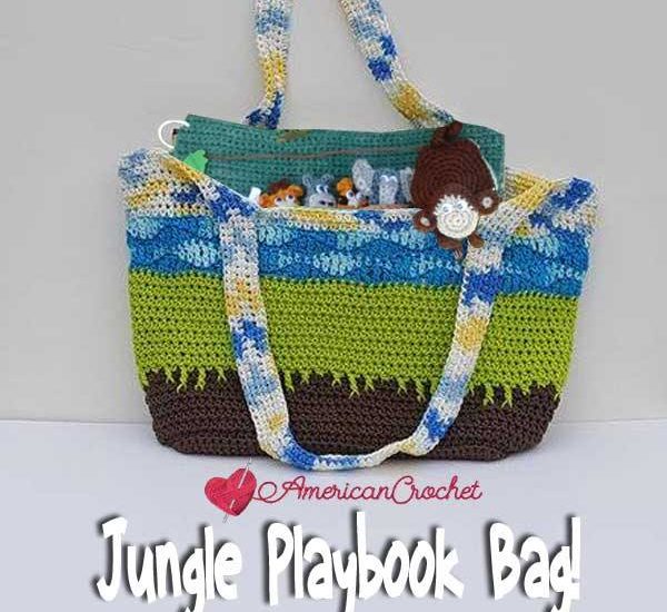 Jungle Playbook Bag free crochet pattern