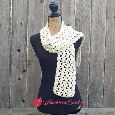 Marshmallow Scarf | Quick and Easy Free Crochet Pattern