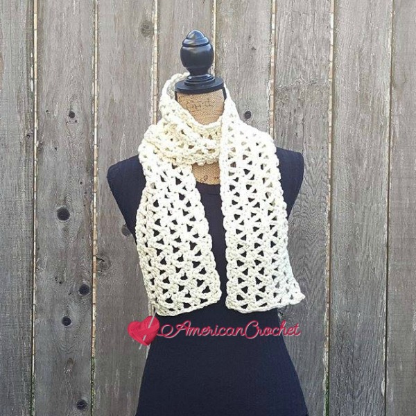 Marshmallow Scarf Marshmallow Scarf | Free Crochet Pattern | American Crochet @americancrochet.com #freecrochetpattern