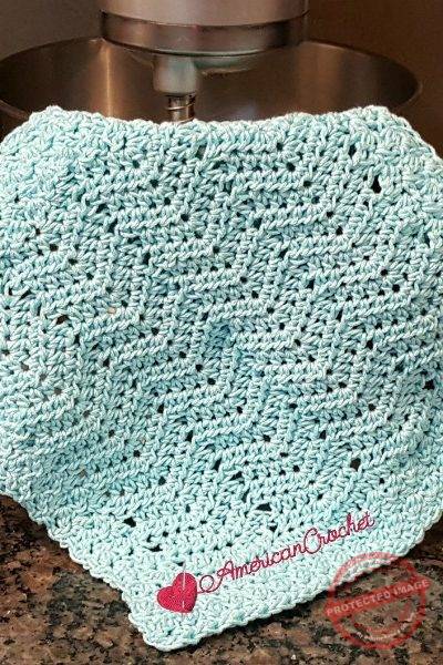 ZigZag Dishcloth free crochet pattern