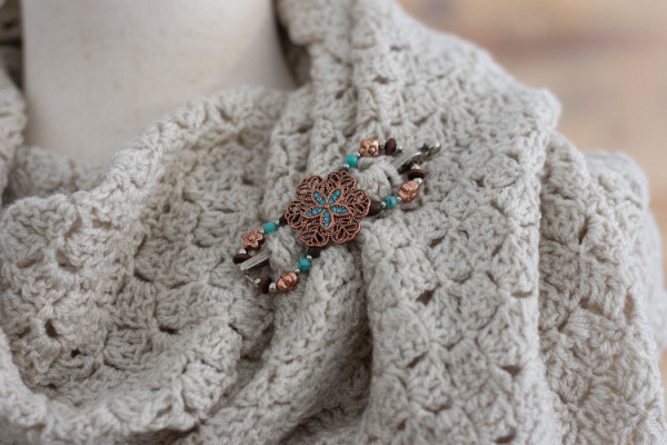 Vintage Linen Shawl | Crochet Pattern | American Crochet @americancrochet.com