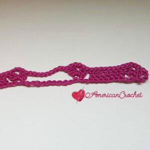 Diamond Bars Scarf | Free Crochet Pattern | American Crochet #freecrochetpattern