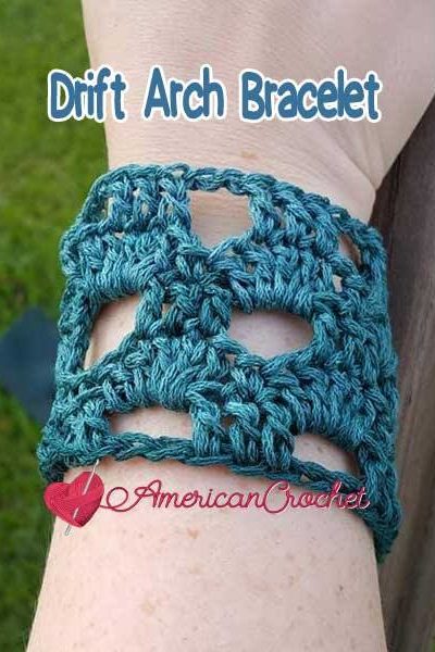 Drift Arch Bracelet free crochet pattern