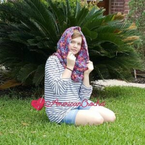 Madeline's Sunset Cowl | Crochet Pattern | American Crochet @americancrochet.com #crochetpattern