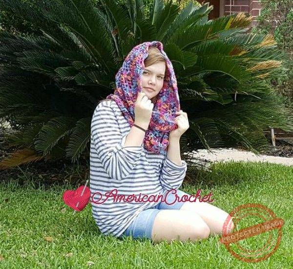 Madaline's Sunset Cowl free crochet pattern