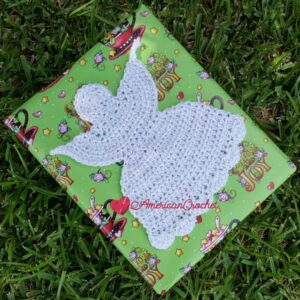 Sweet Christmas Angle Applique | American Crochet @americancrochet.com