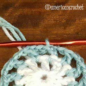 Audrey Circle in A Square | American Crochet @americancrochet.com 