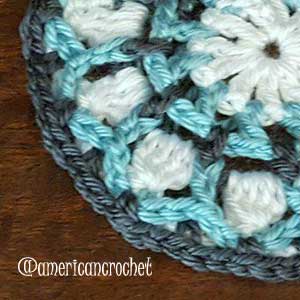 Audrey Circle in A Square | American Crochet @americancrochet.com 