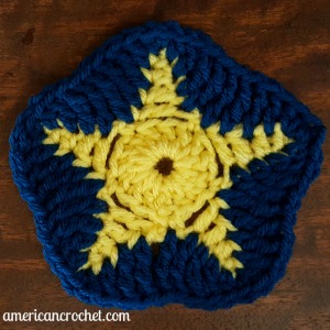 Sea Star Square | American Crochet @americancrochet.com