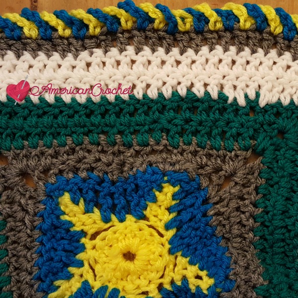 Ocean Medley Blanket Part Five | American Crochet @americancrochet.com
