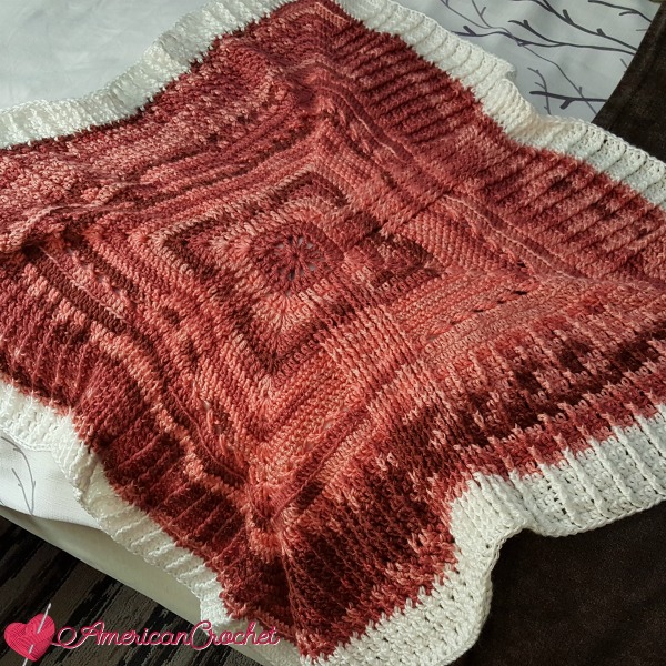 Rosewood Baby Blanket Part Five | Crochet Pattern | American Crochet @americancrochet.com #crochetpattern #crochetalong
