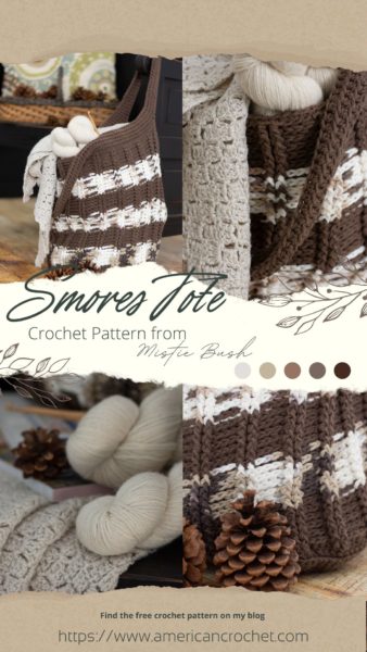 Smores Tote | Crochet Pattern | American Crochet @americancrochet.com