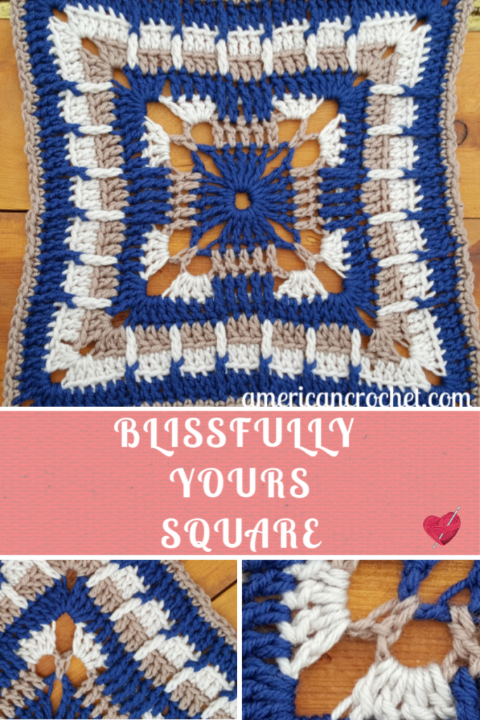 Blissfully Yours Square | Crochet Pattern | American Crochet @americancrochet.com #crochetpattern
