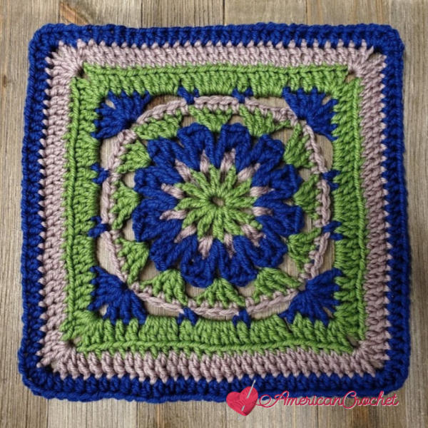 Blessed Square | Crochet Pattern | American Crochet @americancrochet.com