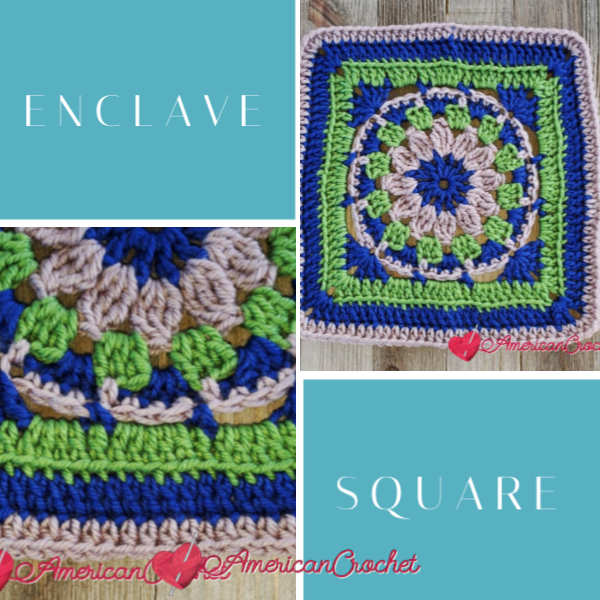Enclave Square | Crochet Pattern | American Crochet @americancrochet.com #crochetalong