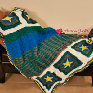 2018 Ocean Medley Blanket | American Crochet @americancrochet.com