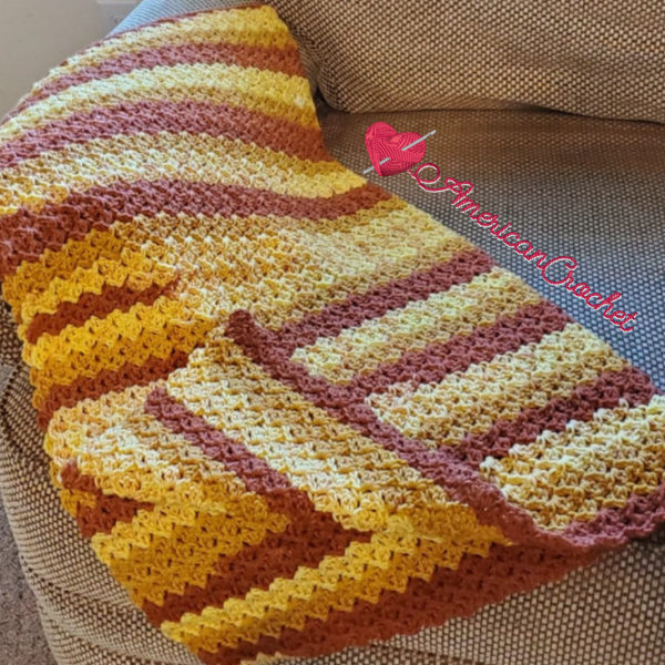 Cashton Baby Blanket | American Crochet @americancrochet.com