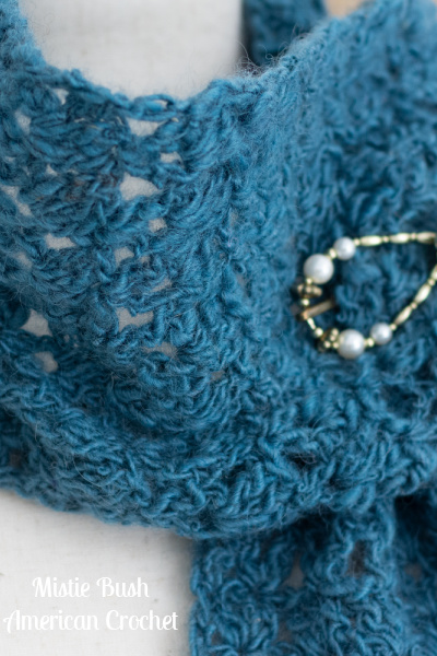 Periwinkle Scarf | Crochet Pattern | American Crochet @americancrochet.com