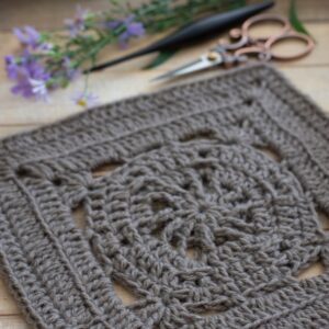 Sweet Water Square - 9" Afghan Square