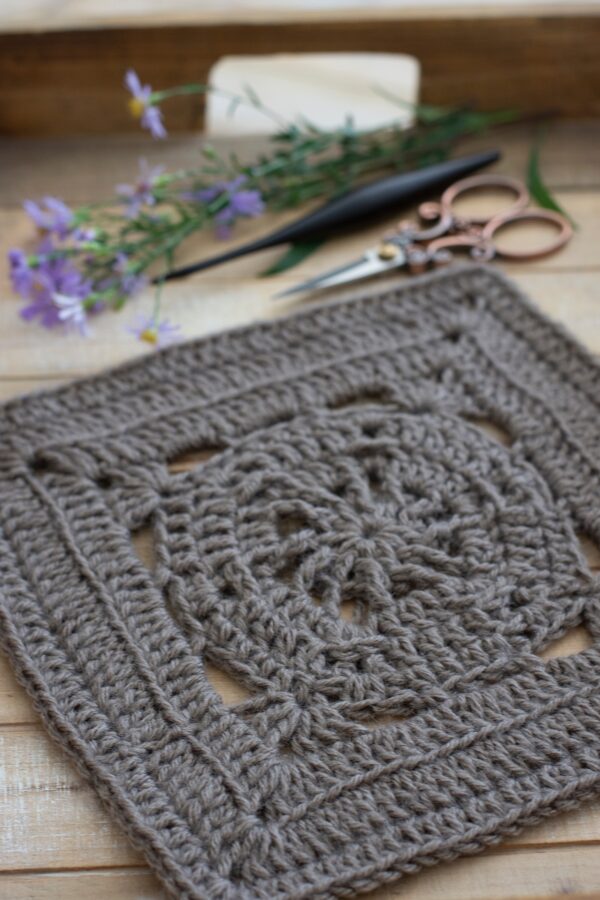 Sweet Water Square - 9" Afghan Square