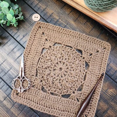 Bernard Square Crochet Pattern – Riverwood Square CAL Block #20